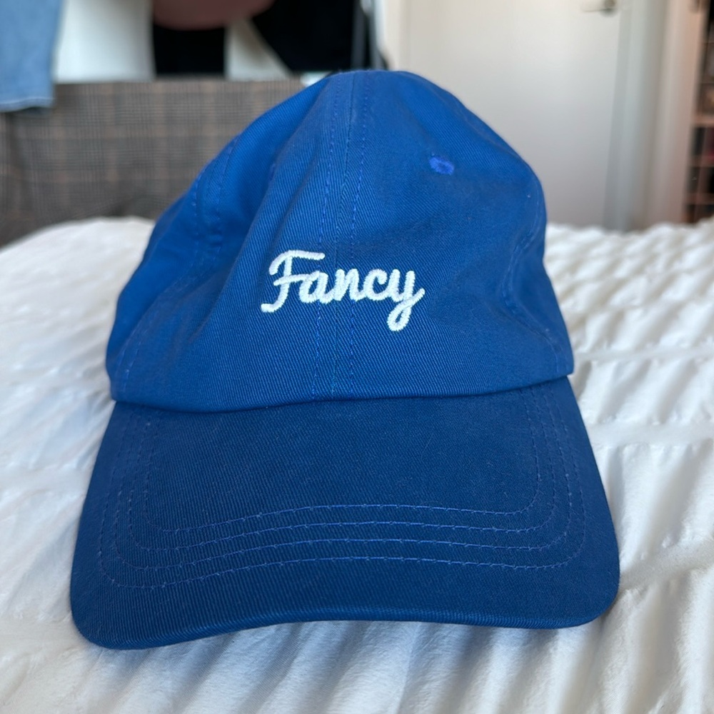 Blue “fancy” dad cap